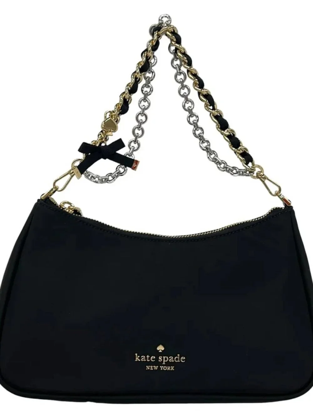 Kate spade Margaux Nylon Convertible Crossbody Bag KN256 Black Nylon Handbag